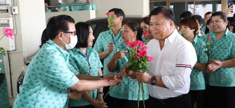 พิธีต้อนรับนายกเทศมนตรีนครปากเกร็ด